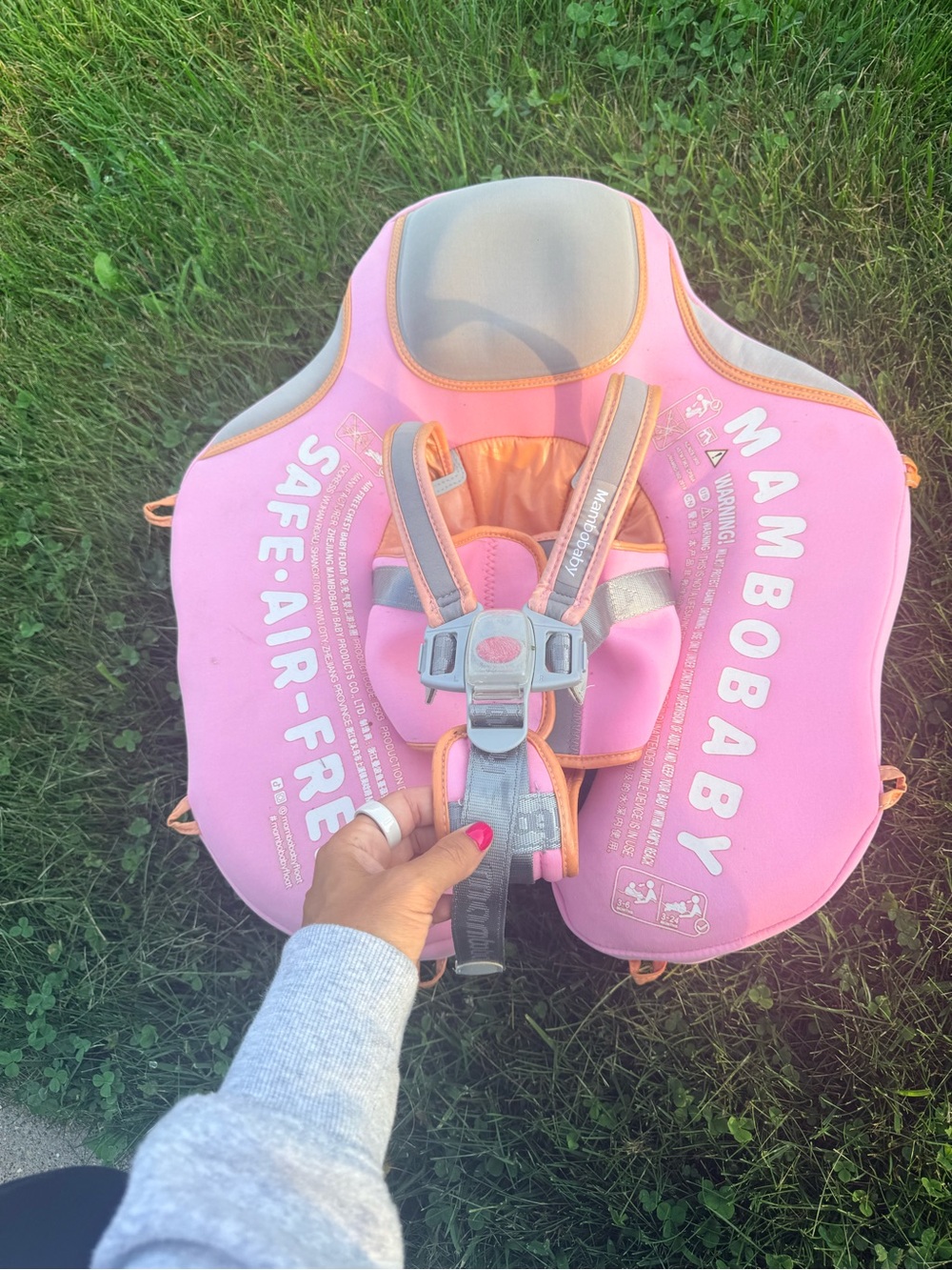 Pink Kids Swim Vest - Secure Floatation